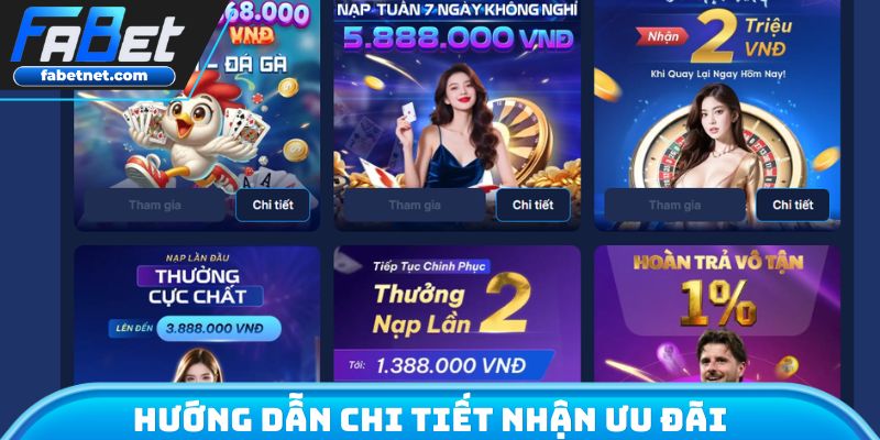 Hướng dẫn chi tiết nhận ưu đãi tại cổng cược