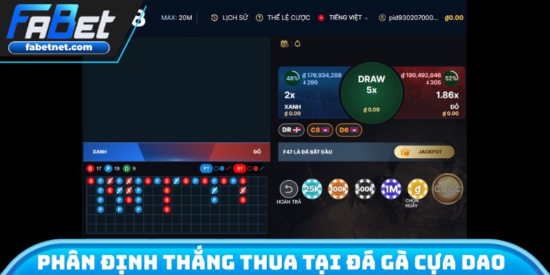 Phân định thắng thua tại đá gà cựa dao