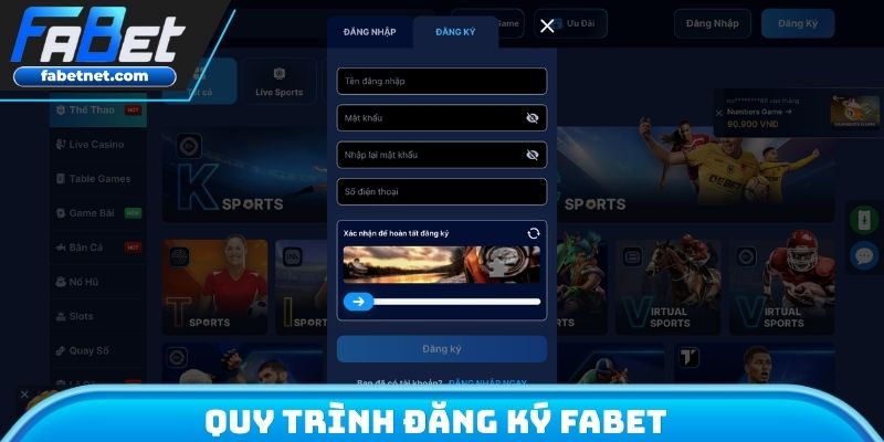 Quy trình đăng ký FABET